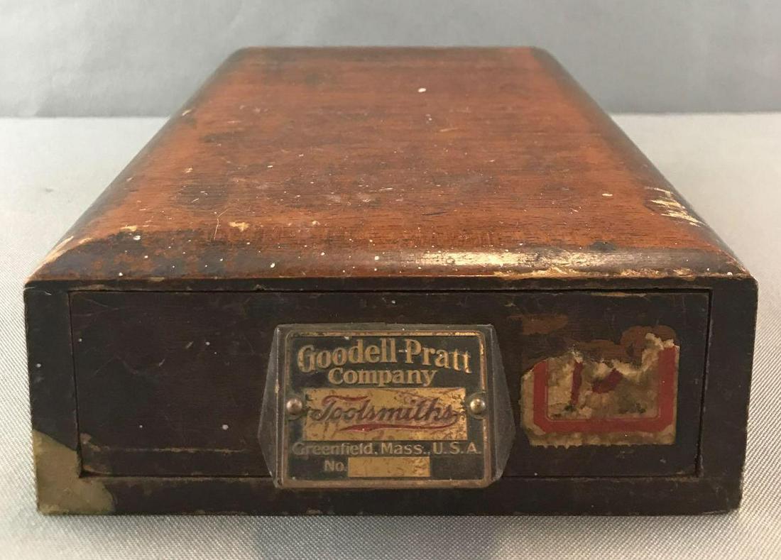Vintage "Goodell-Pratt Toolsmiths" Wooden Organizer Box (1 of 4)
