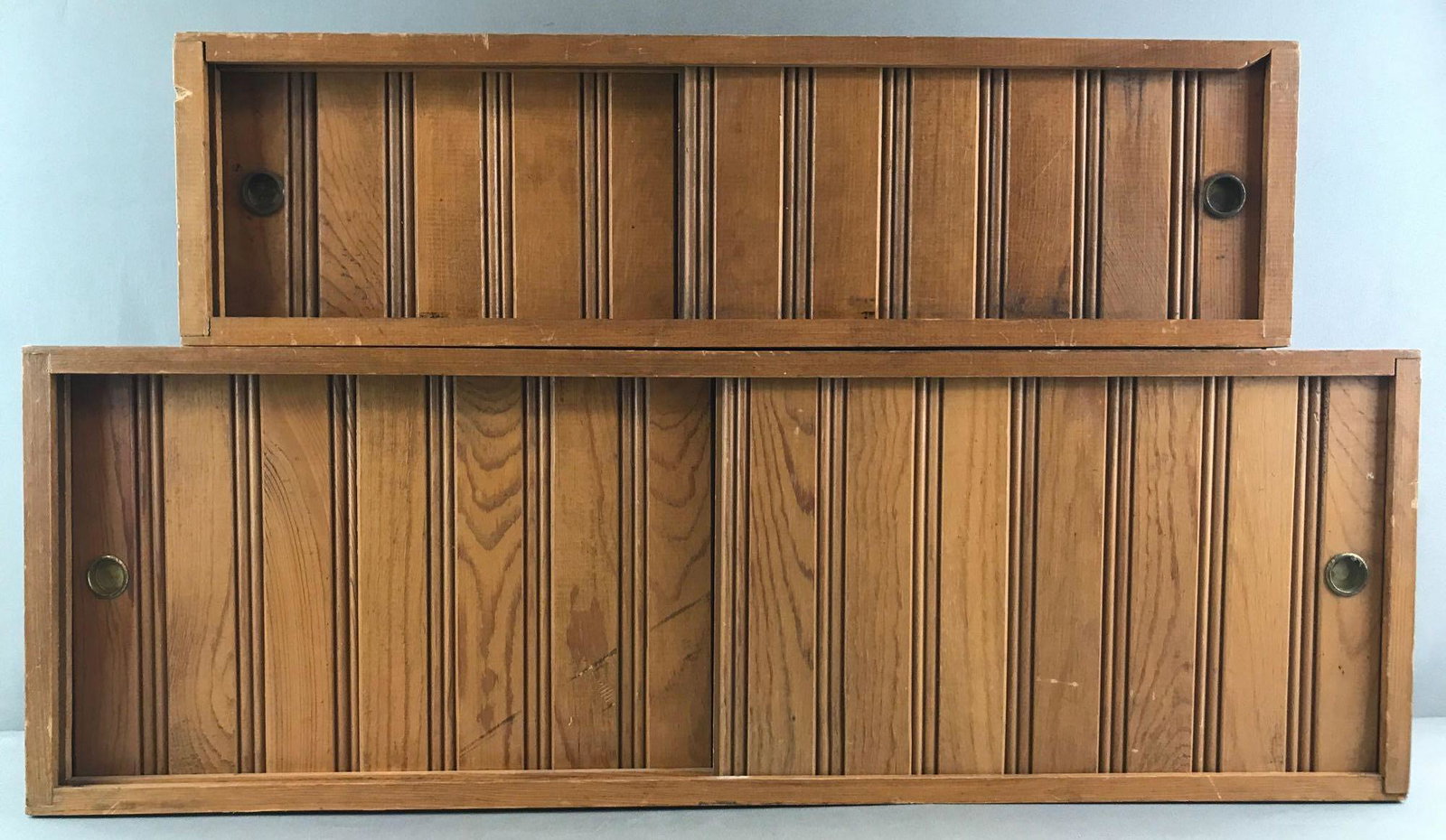 Group of 2 : Vintage "Floating" Cabinets w/ Sliding (1 of 5)