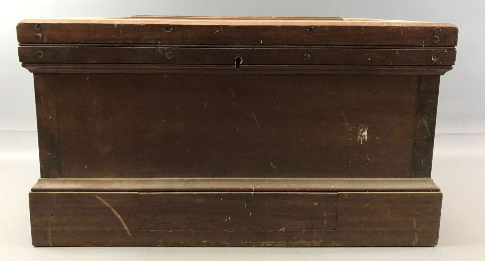 Vintage Wooden Storage Box w/ Hiddden Drawer (1 of 7)