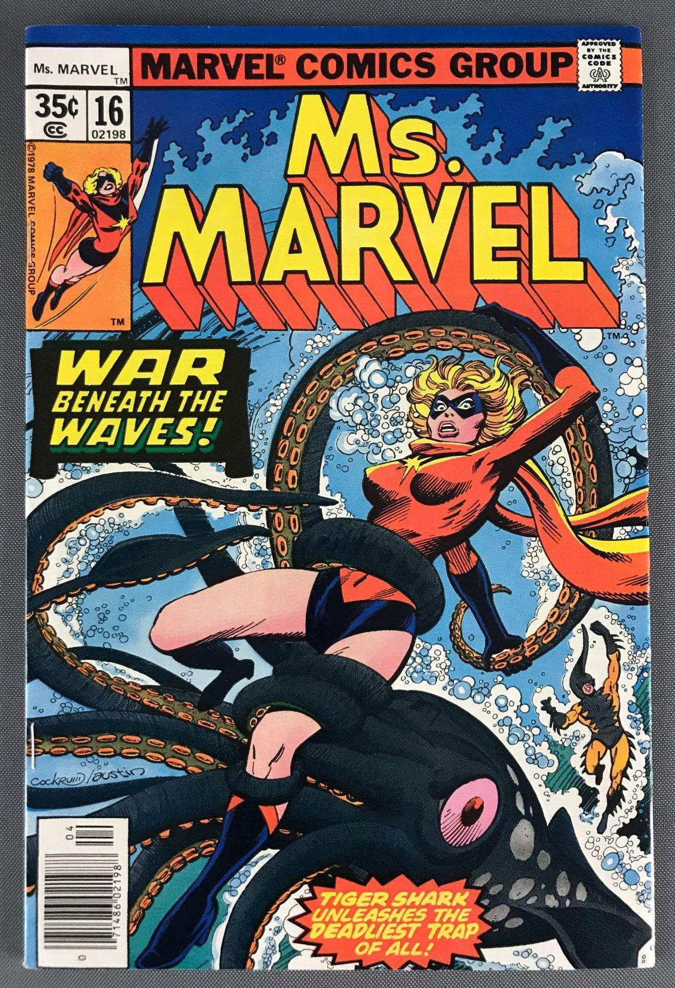 Marvel Comics Ms. March No. 16 comic book: April 1978, Bronze Age, $.35, bagged and boarded.