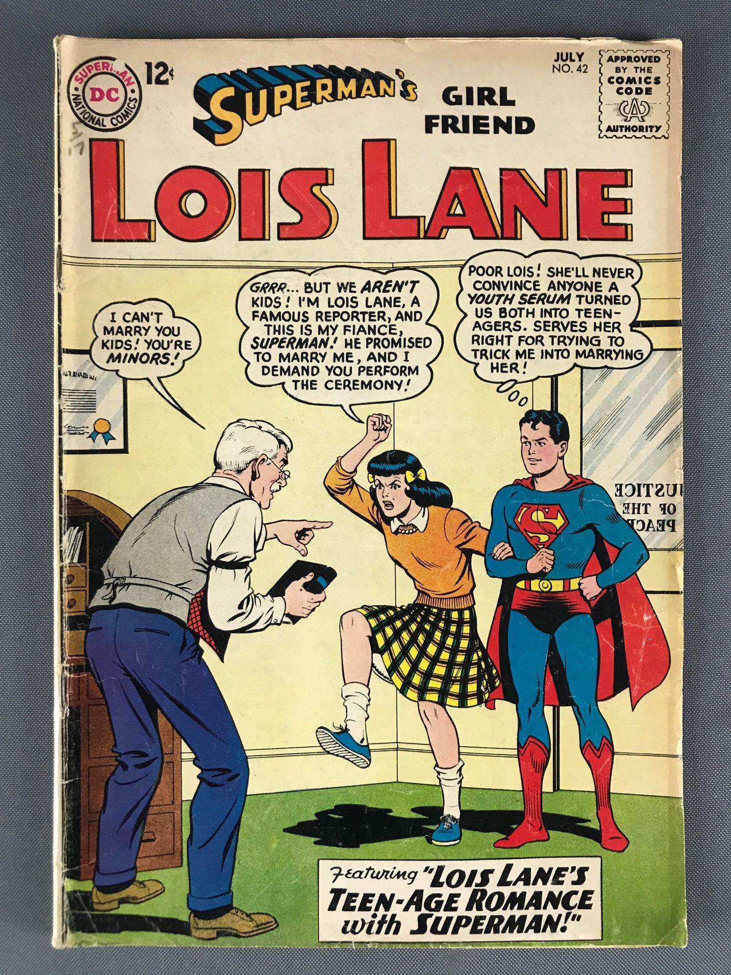 DC Comics SupermanÕs Girl Friend Lois Lane No. 42 comic: July 1963, Silver Age, $.12, bagged and boarded.
