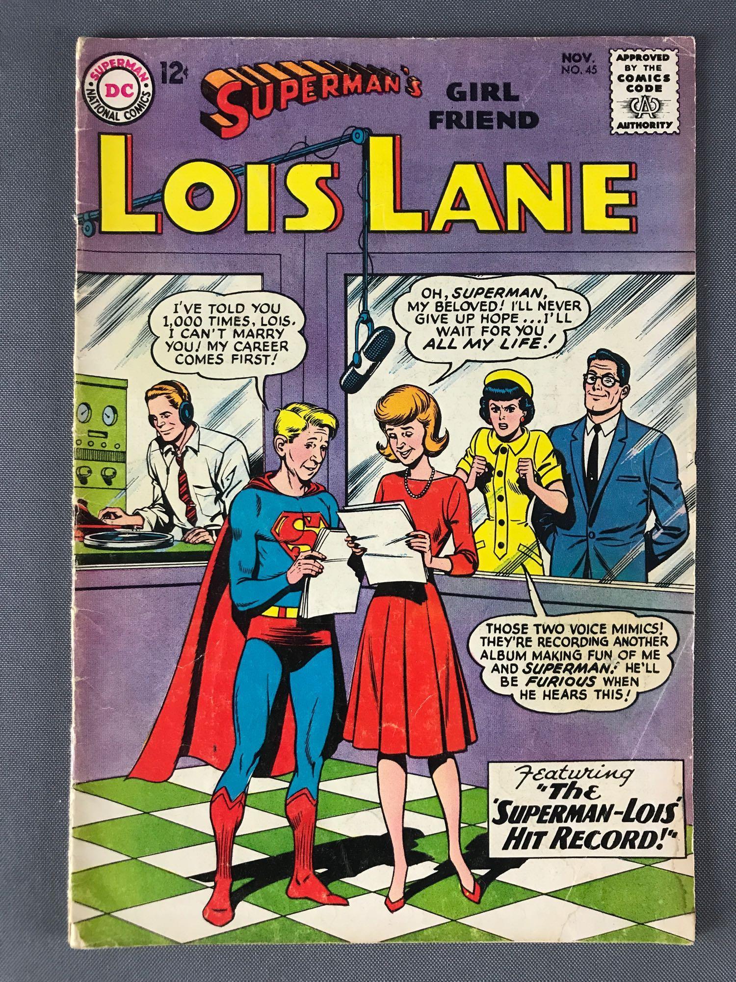 DC Comics SupermanÕs Girl Friend Lois Lane No. 45 comic: Nov. 1963, Silver Age, $.12, bagged and boarded.