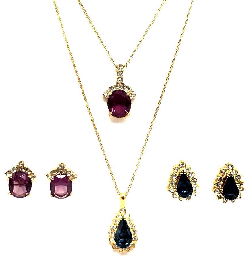 Lot of 2 Sets : "Roman" Deep Purple and Sapphire Blue (1 of 5)