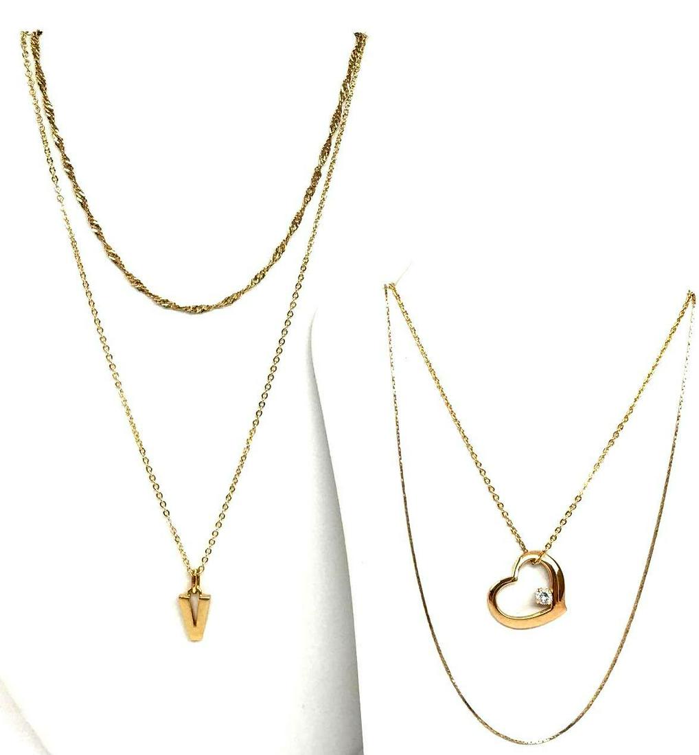 Lot of 4 : Chain Necklaces (1 of 5)