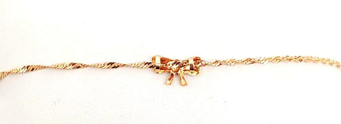 14k Rose Gold Ankle Bracelet - Milor (1 of 3)