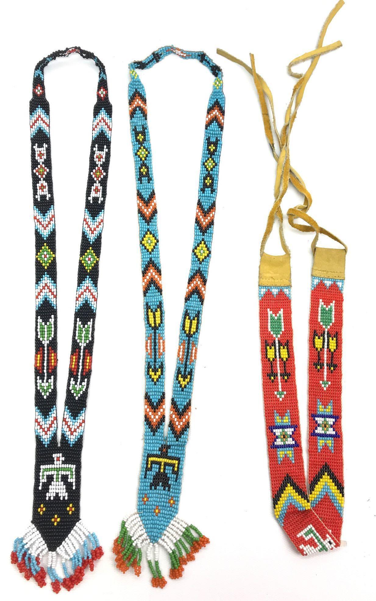 Lot of 3 : Native American Beaded Headband and (1 of 7)