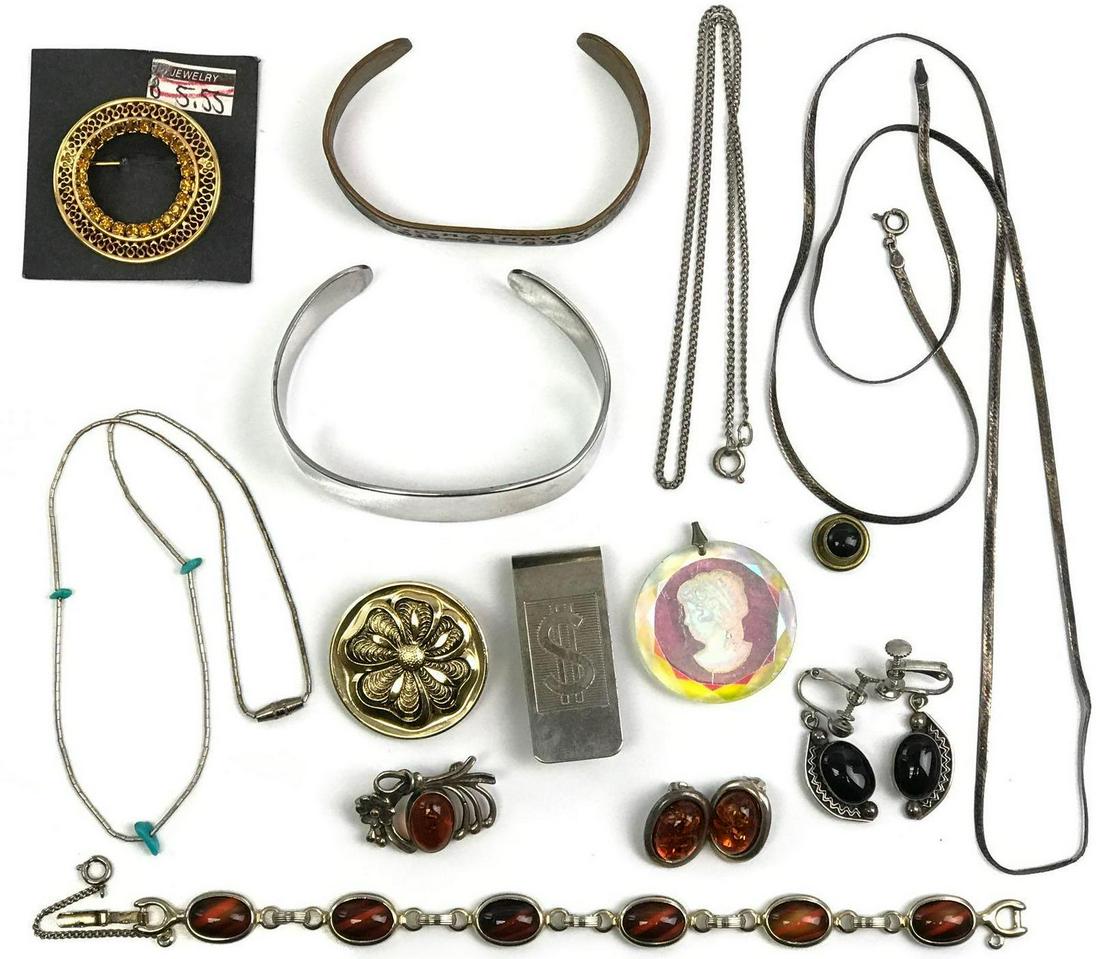 Vintage Jewelry Collection Necklaces, Cuffs, Brooches