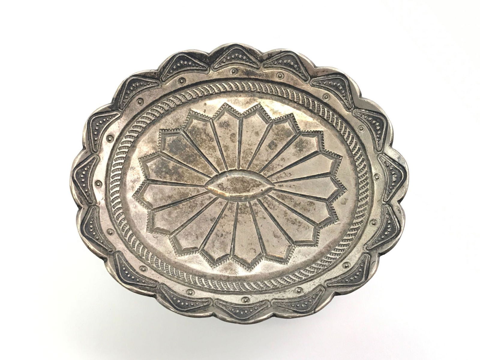 Vintage Sterling Silver Footed Oval Dish (1 of 3)