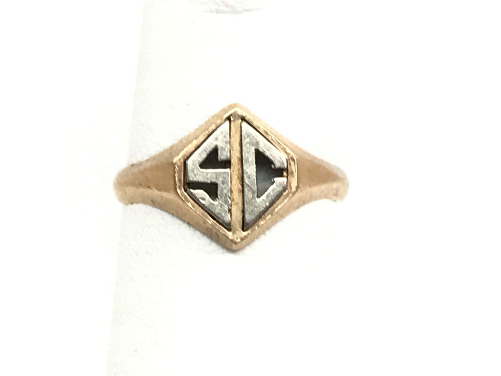 14k Gold "SC" Monogram Ring (1 of 1)