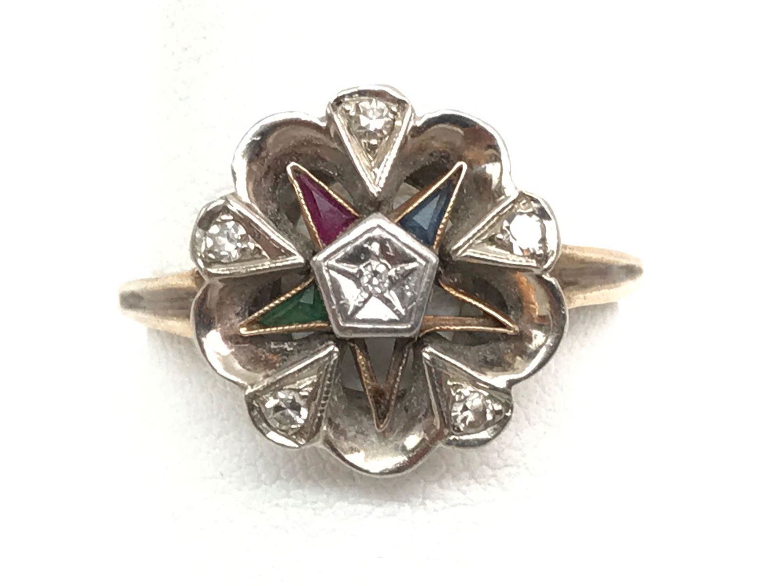 14k Yellow Gold Eastern Star Ring (1 of 5)