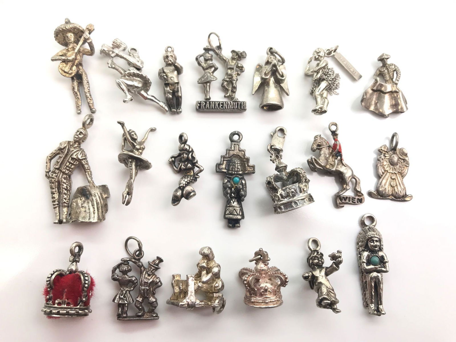Collection of 20 : Vintage Sterling Silver Charms - (1 of 3)