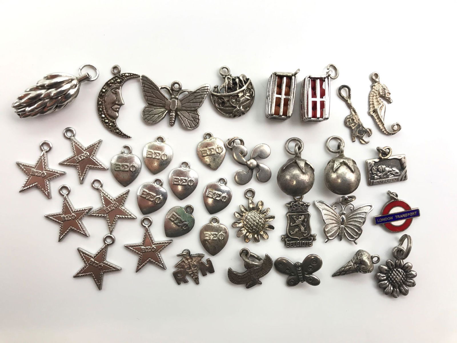 Collection of 35 : Vintage Sterling Silver Charms - (1 of 4)