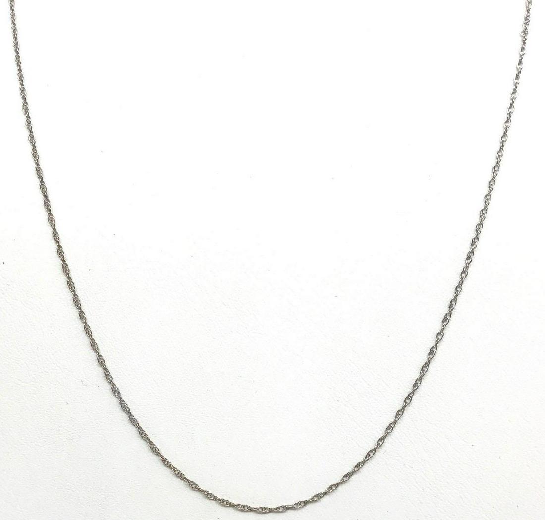 14k White Gold Rope Chain Necklace (1 of 2)