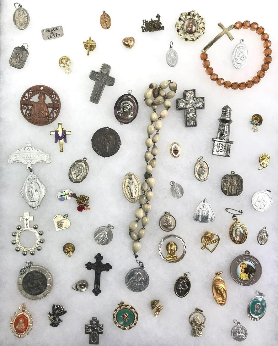 A Large Collection of Antique and Vintage Religious (1 of 3)