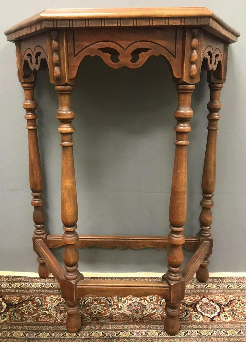 Vintage Console Table: Table measures 24 x 12 x 30 inches at widest