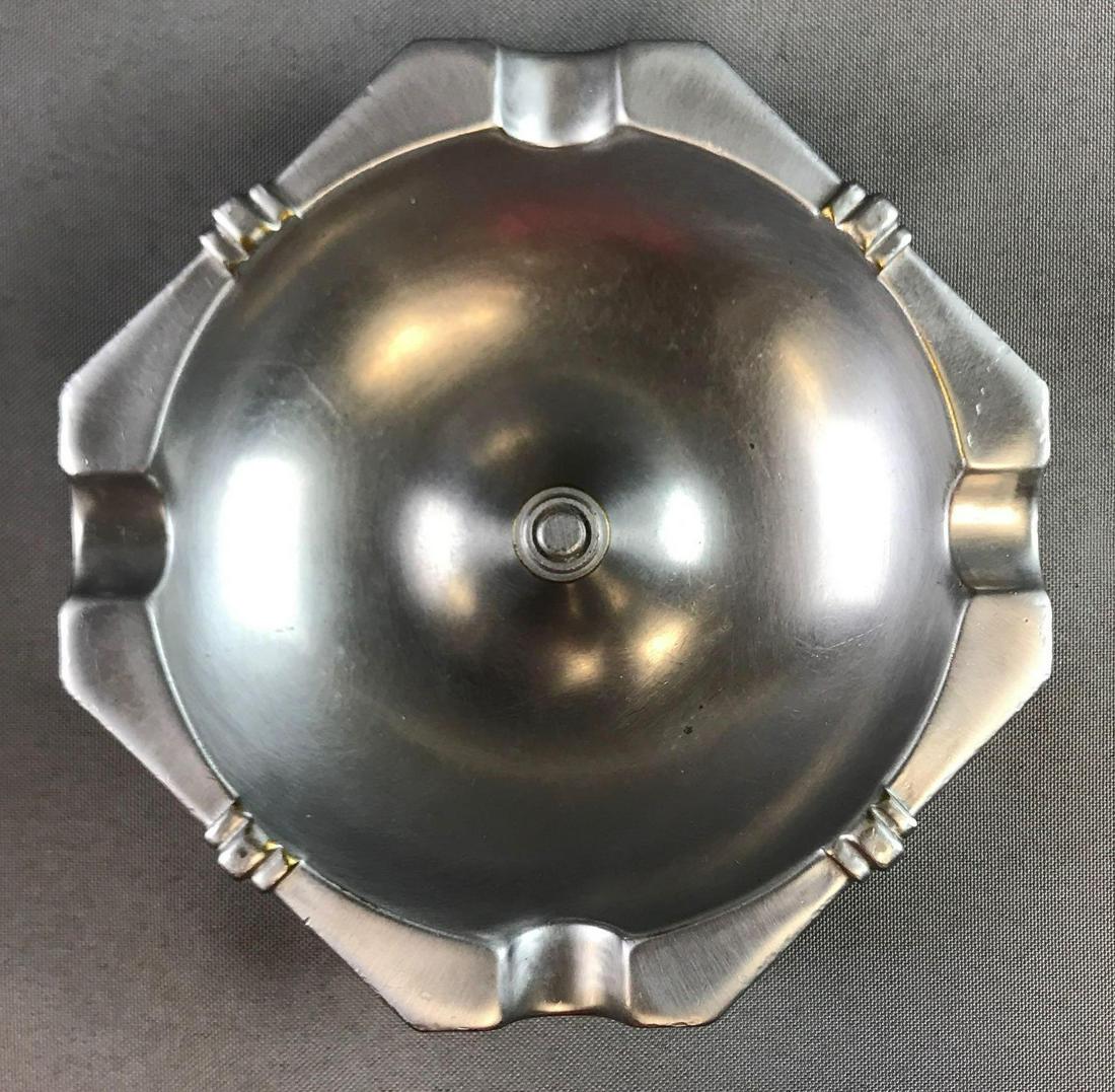 Vintage "C-O Two Fire Equipment" Forged Bronze Ashtray: 5 1/2 x 5 1/2 inches; heavy - some wear