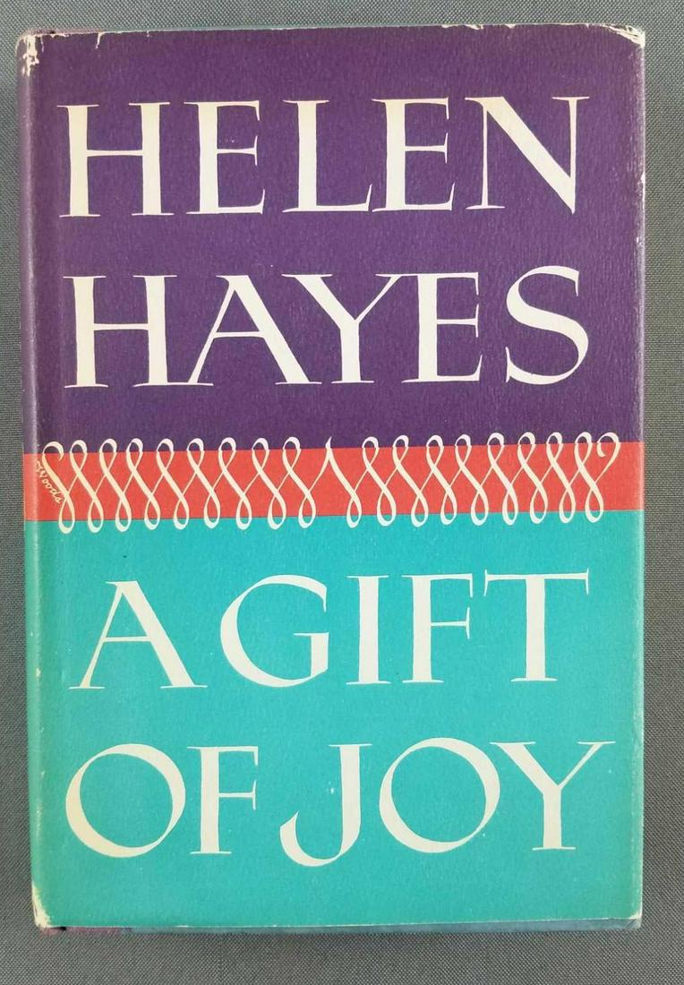 Signed Copy: "A Gift of Joy" by Helen Hayes: "A Gift of Joy" is autographed by the author,Helen Hayes - some wear and damage to dust jacket