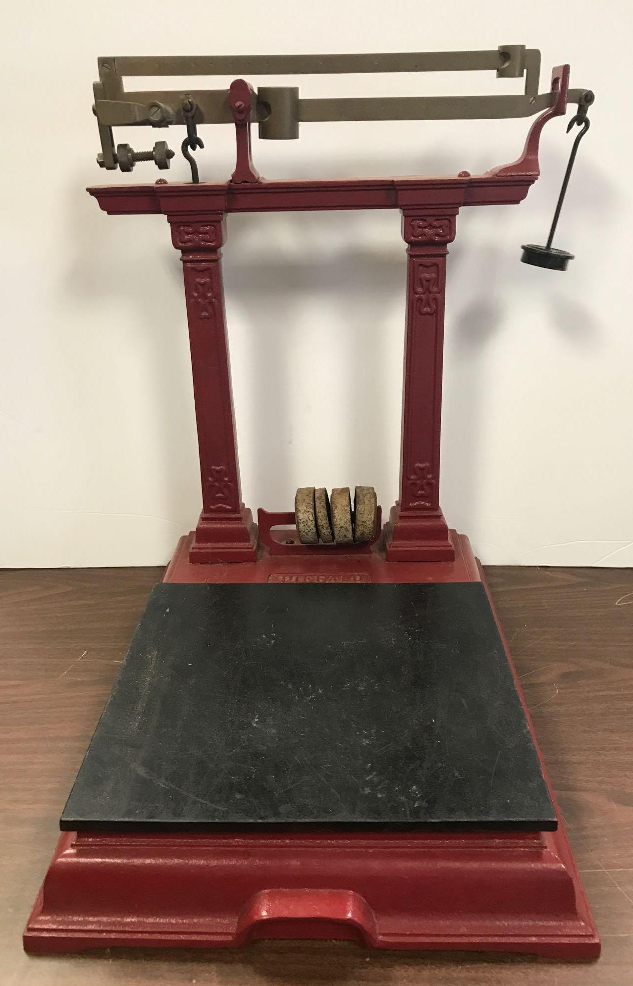 Antique Buffalo Scale Co. Cast Iron Mercantile: Approximately 16 x 21 1/2 x 23 1/4 inches