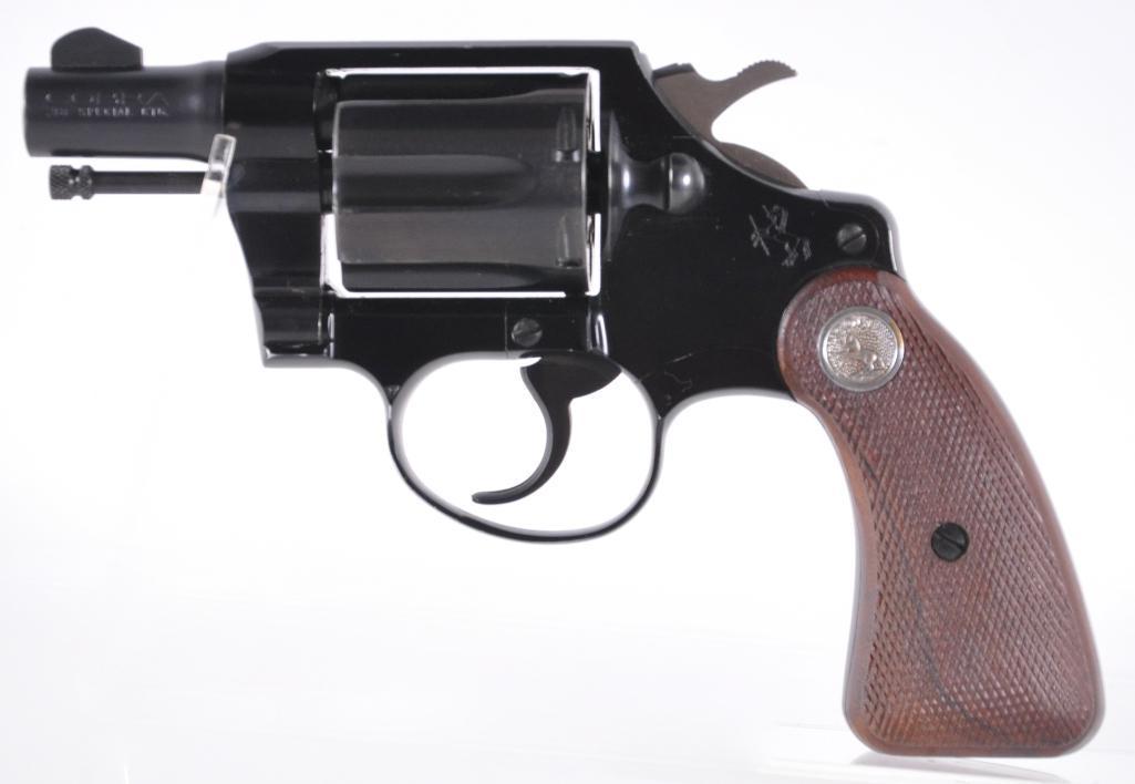 Colt Cobra .38 Special Cal. Revolver with Leather: Serial Number 129328, 2 inch Barrel