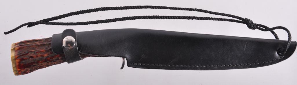 Blackjack Knives Model 1-7 Classic Hunter Knife with: Like New with Original Box, Overall Length 12 1/2 inches, Made in Effingham Illinois