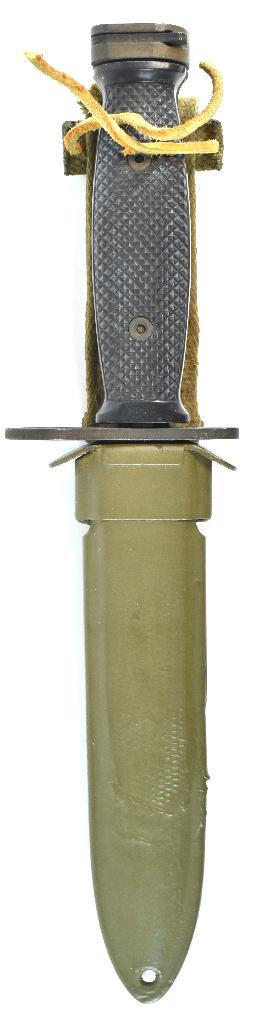 US M7 BOC Bayonet with Scabbard: Total Length with Scabbard 12 1/2 inches