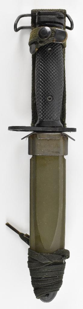 Vietnam Era US M8A1 Bayonet with Scabbard: Made by Imperial, PWH, 13 inches with Scabbard, Blade is Heavily GreasedÊ