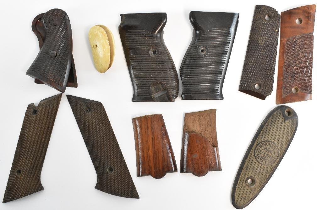 Group of Handgun and Revolver Grips: Includes Colt, Winchester, and More