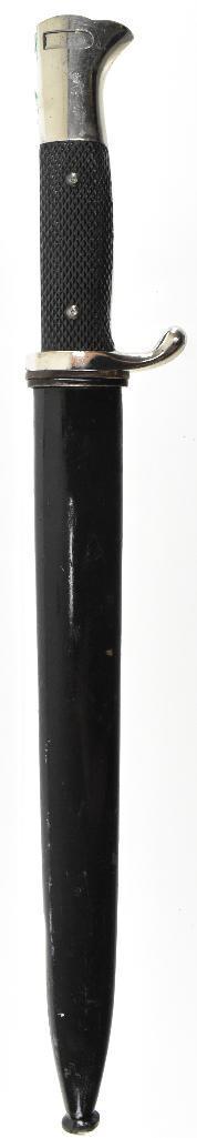 WW2 German Dress Bayonet with Scabbard: Marked ACS, Total Length with Scabbard 16 inches
