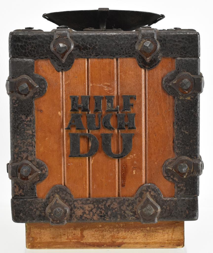 German Donation Box From Adolf Hitler's Prison Cell: Unknown Age and Authenticity, Includes Military Warehouse COA, Donation Box form Adolf Hitler's cell in Landsberg Person, The ornate donation box was purchased from SGM Robert M. Ammons, a WW2 veteran