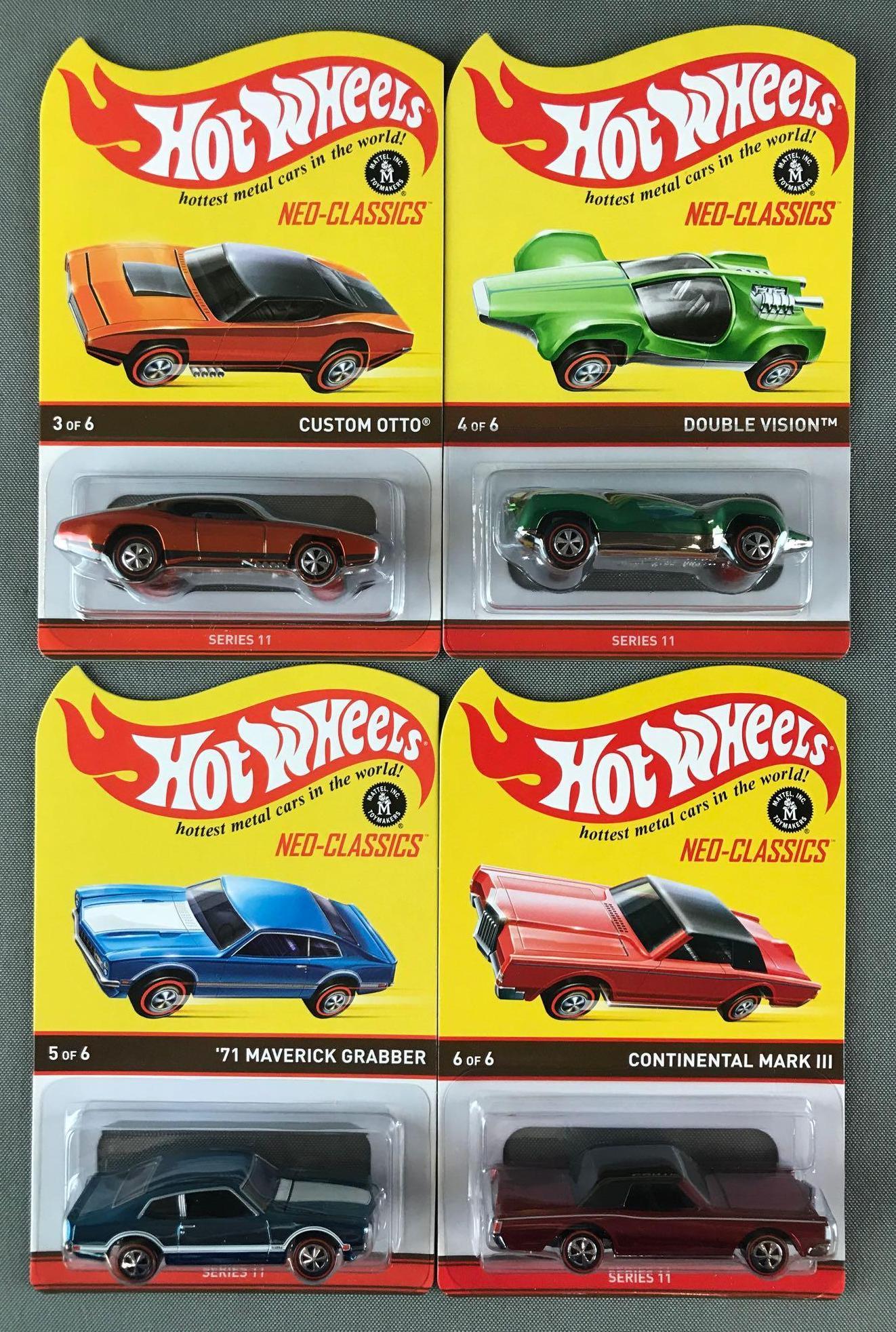 Group of 4 Hot Wheels die-cast vehicles in original (1 of 6)