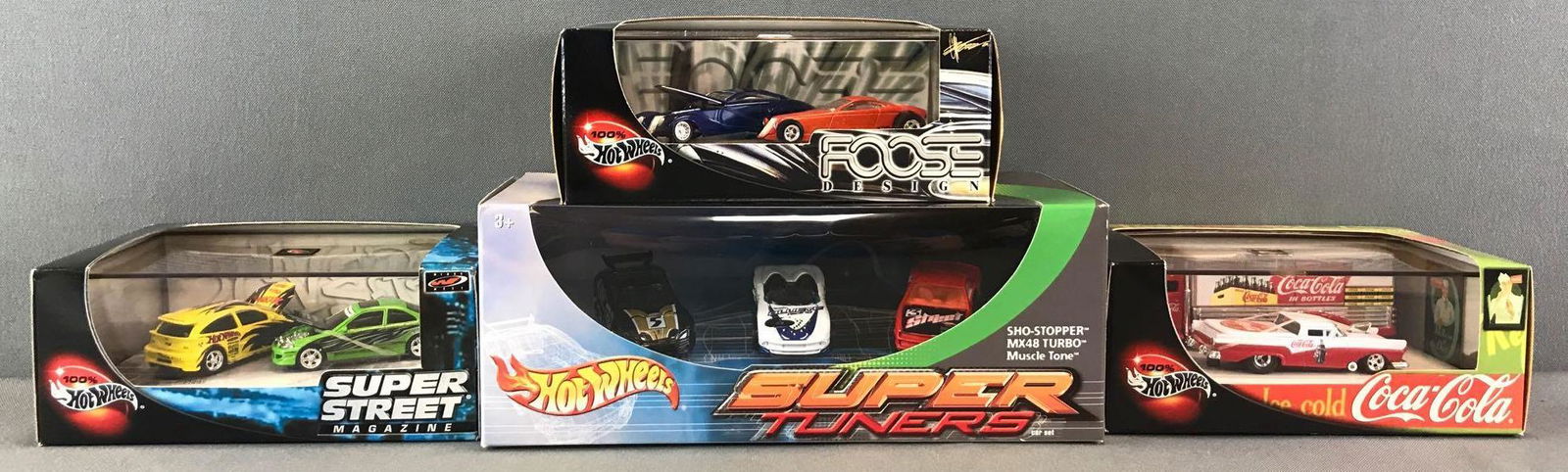 Group of 4 Hot Wheels die-cast vehicle sets in original (1 of 9)