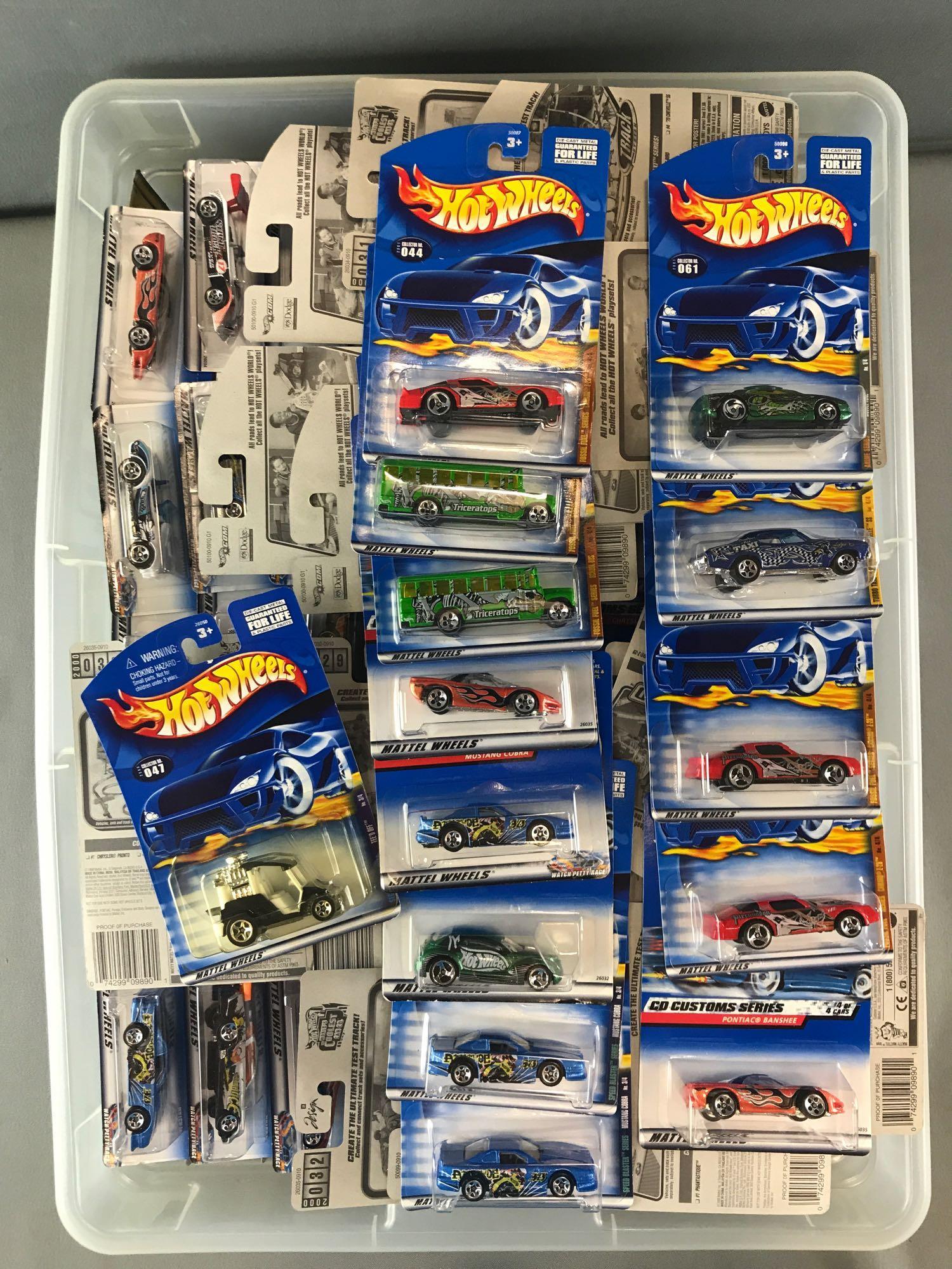 Group of 100+ assorted Hot Wheels die-cast vehicles (1 of 3)
