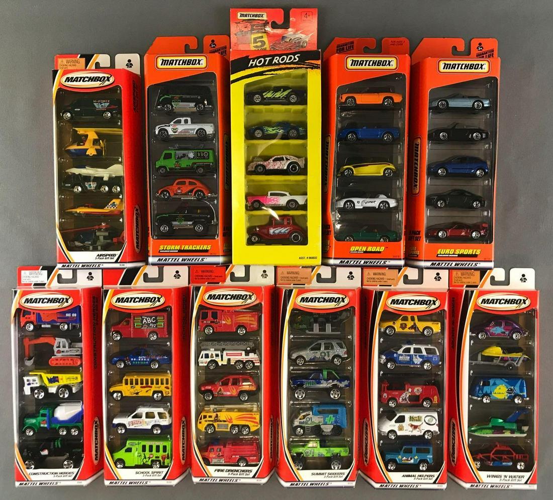 Group of 11 Matchbox 5-piece die-cast vehicle gift sets (1 of 5)