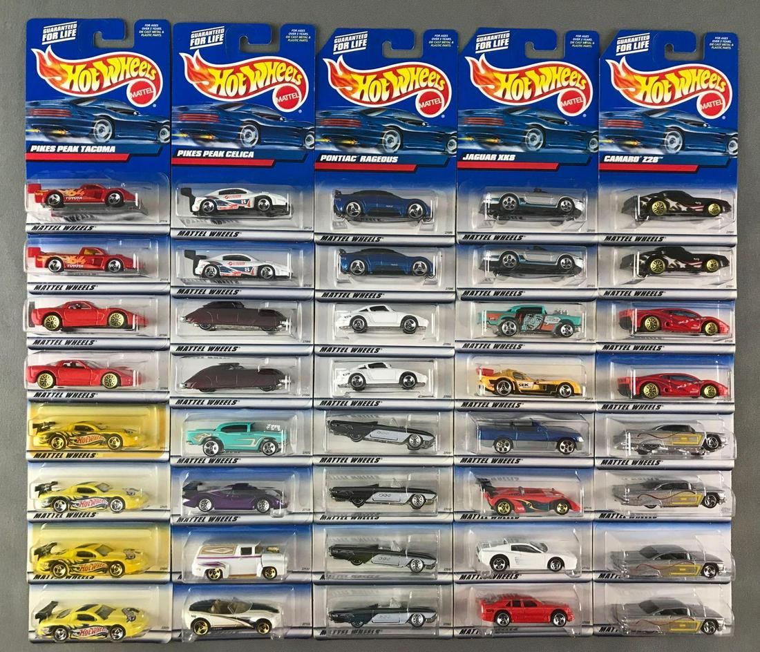 Group of 40 assorted Hot Wheels die-cast vehicles in (1 of 5)