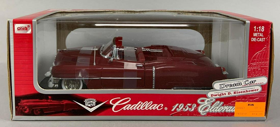 Anson 1953 Cadillac Eldorado Die-Cast Car in Original: Originally Featured as Dream Car GM's Motorama, Official Presidential Automobile of Dwight D, Eisenhower, 1/18th Scale, MIBÊ