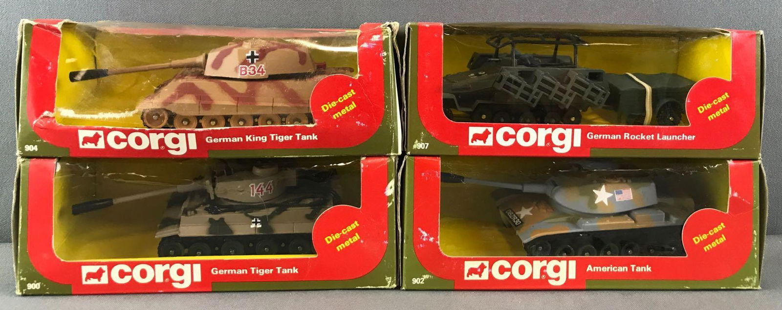 Group of 4 Corgi die-cast Military vehicles in original (1 of 9)