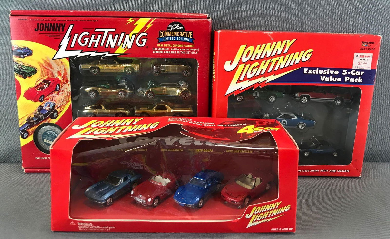 Group of 3 Johnny Lightning die-cast vehicle sets in (1 of 4)