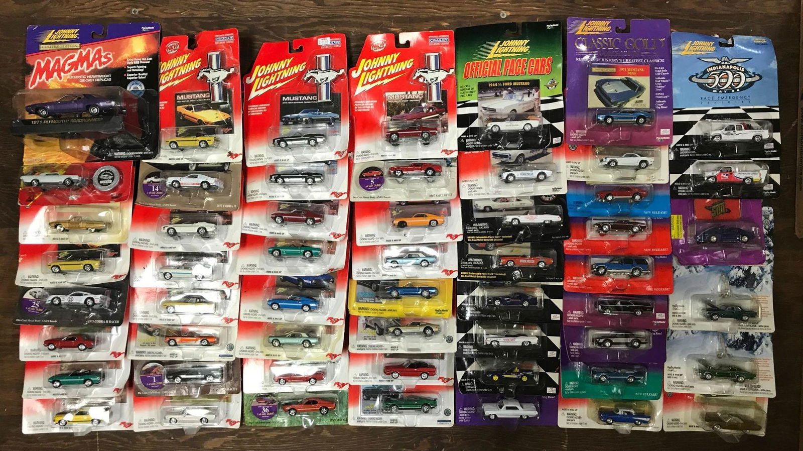 Group of 50+ assorted Johnny Lightning die-cast (1 of 5)