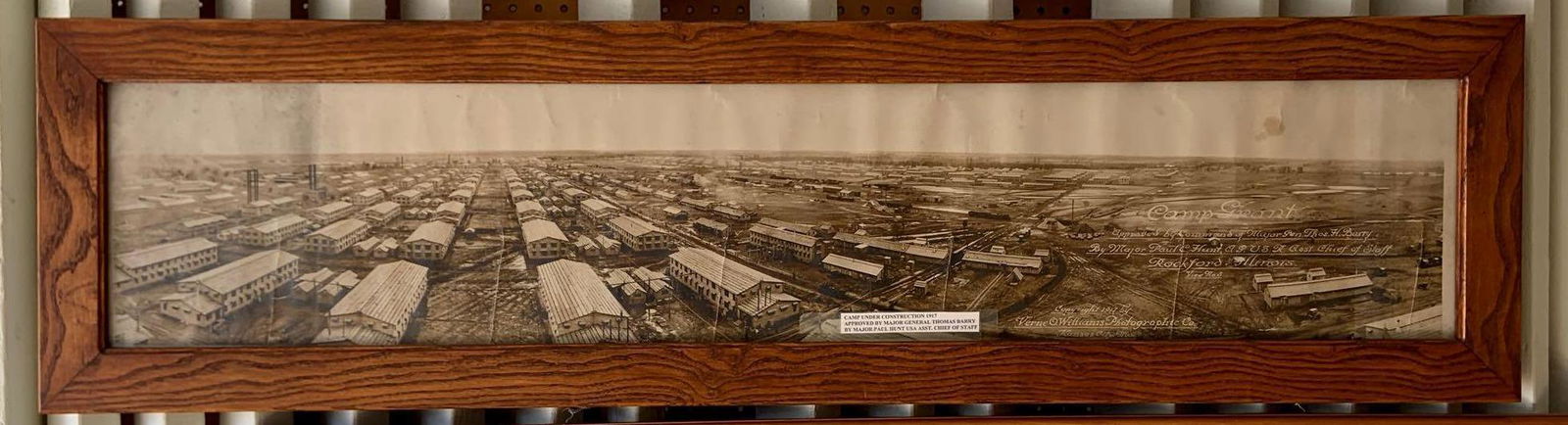 WW1 Camp grant under construction yard long photograph (1 of 6)