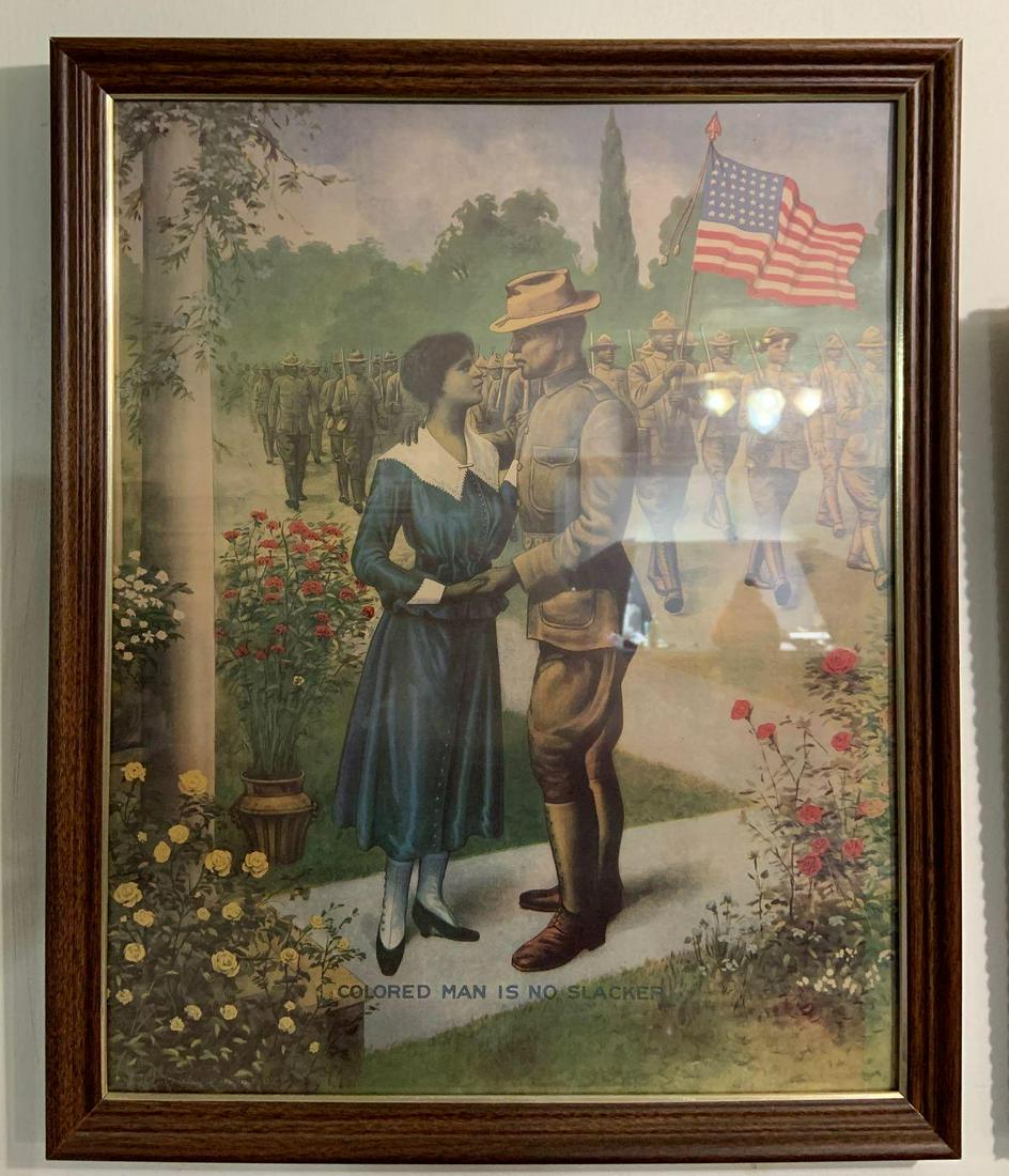 WW1 US African American soldier commemorative print (1 of 3)