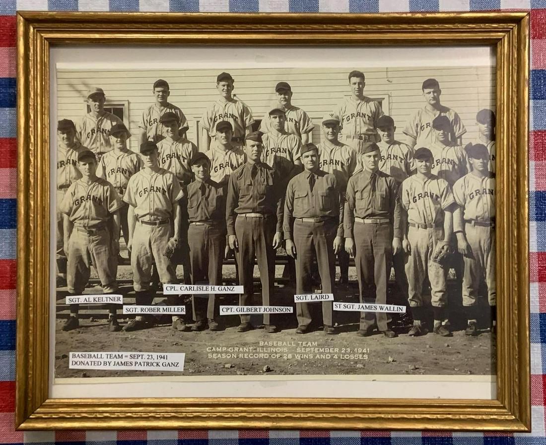 WW2 Camp Grant baseball team photograph (1 of 1)