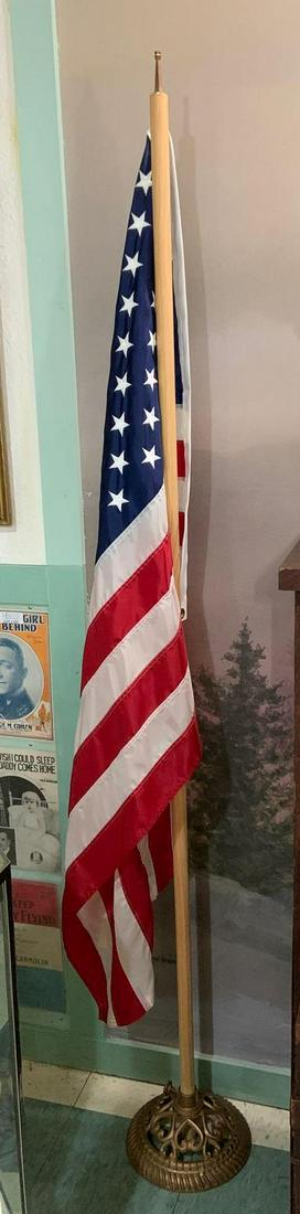 50 star American flag with stand (1 of 3)