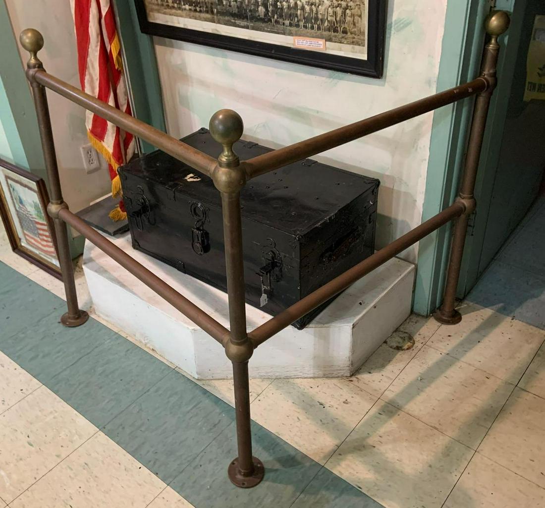 WW2 era Camp Grant brass guard rail (1 of 2)