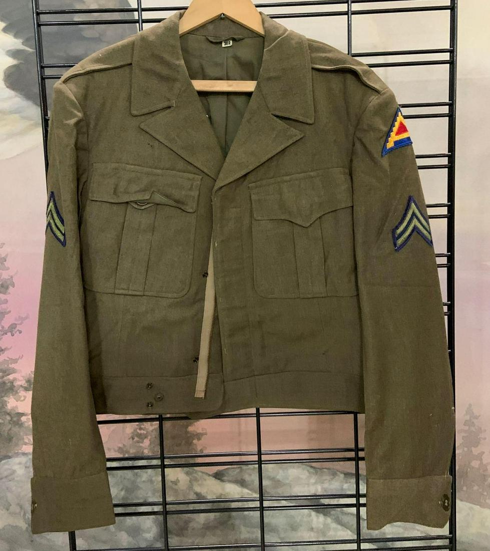 WW2 US 7th Army corporals tunic (1 of 3)