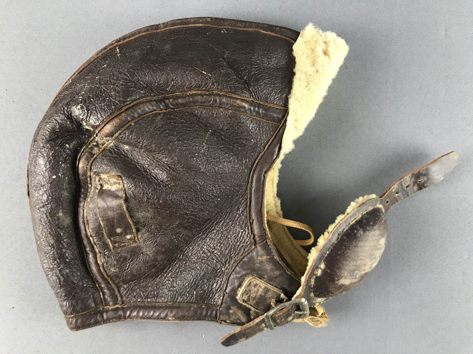 Vintage Leather Pilots Flight Hat (1 of 5)