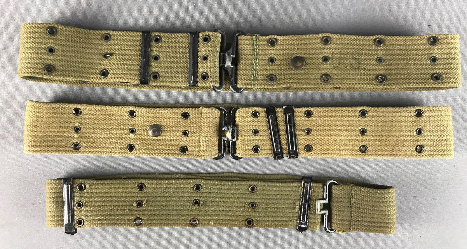 Group of 3 US Military Utility Belts (1 of 2)