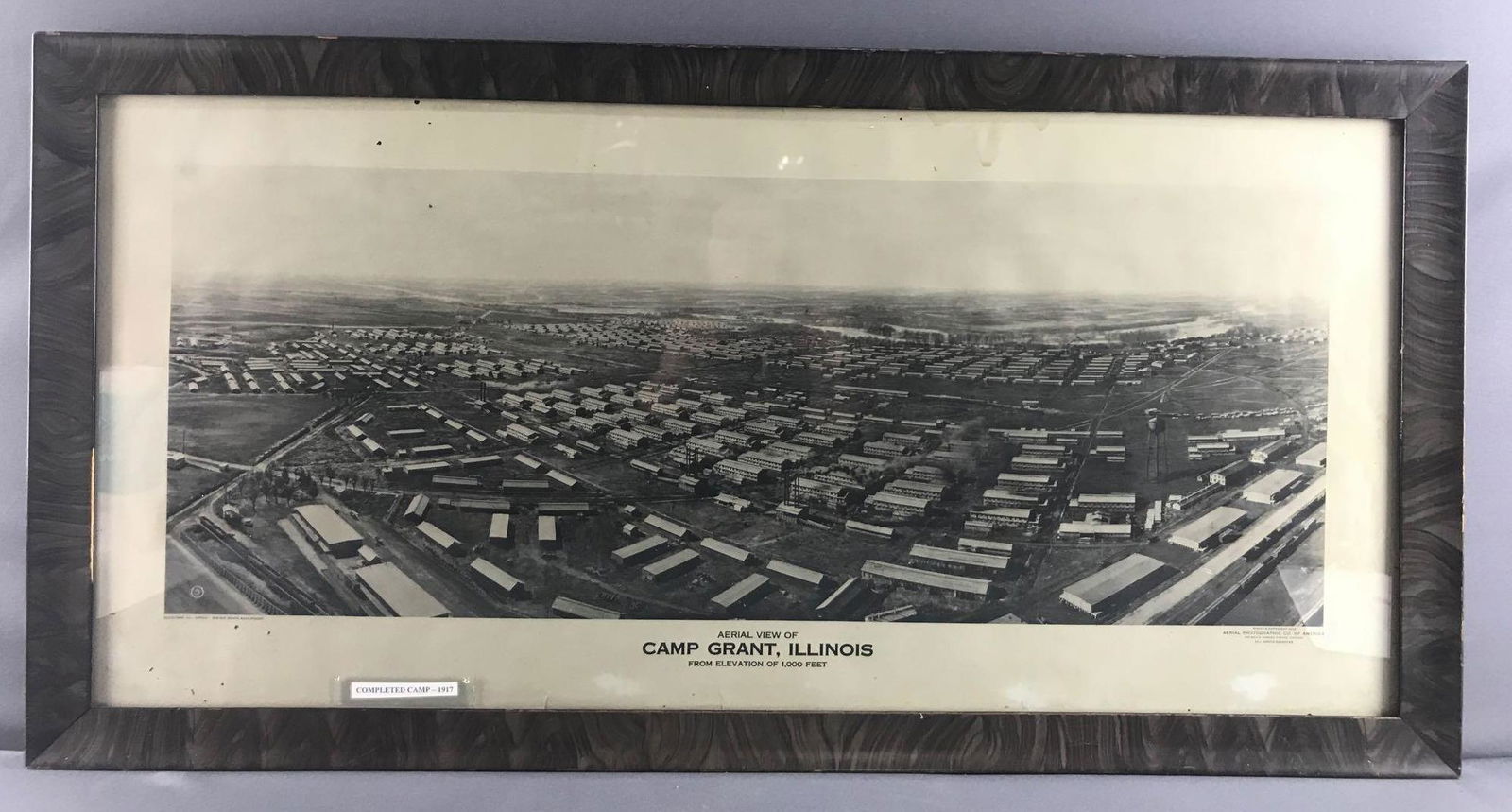 Framed antique Camp Grant Aerial Photo (1 of 7)
