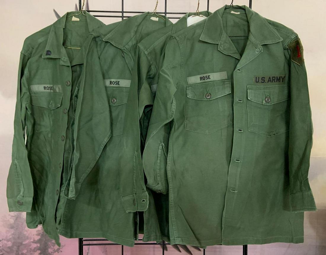 Group of 4 US Army 1st infantry shirts (1 of 6)