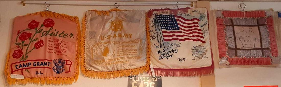 Group of 4 Camp Grant & Ft. Sill WWII Era Pillow Case (1 of 5)