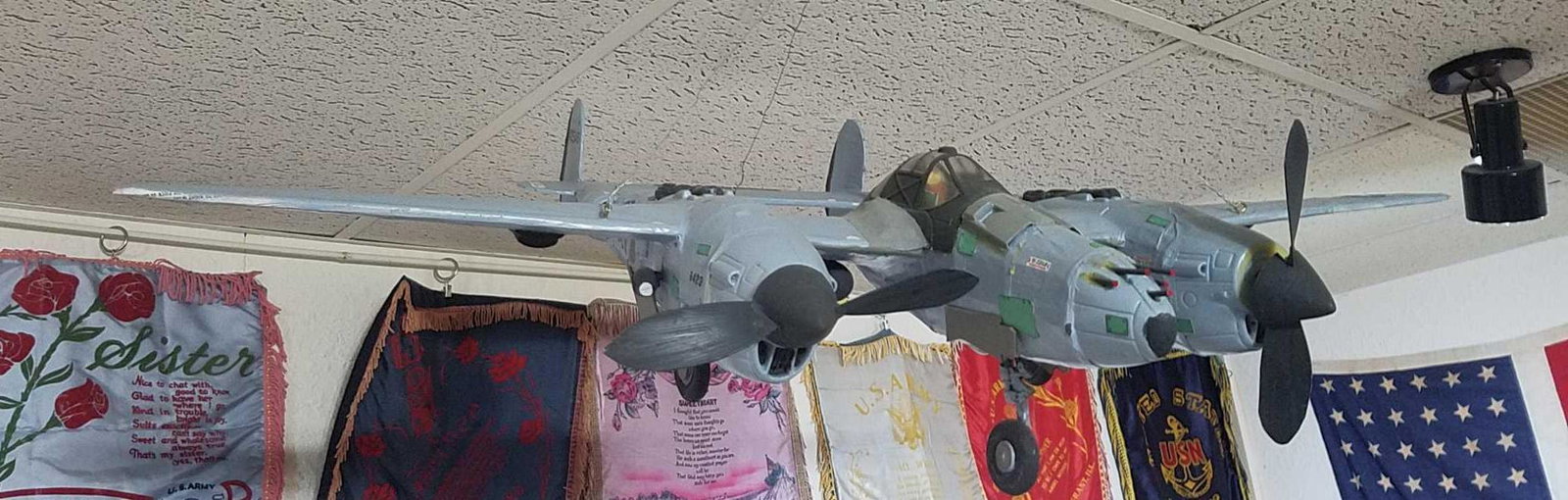 Large Model Army Bomber Plane. (1 of 2)